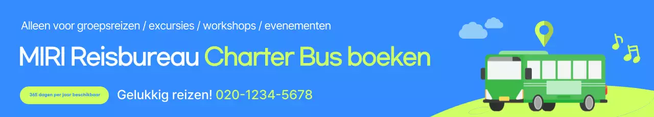 Eenvoudige blauwe charterbus