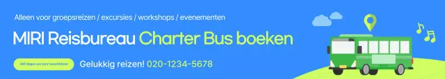 Eenvoudige blauwe charterbus