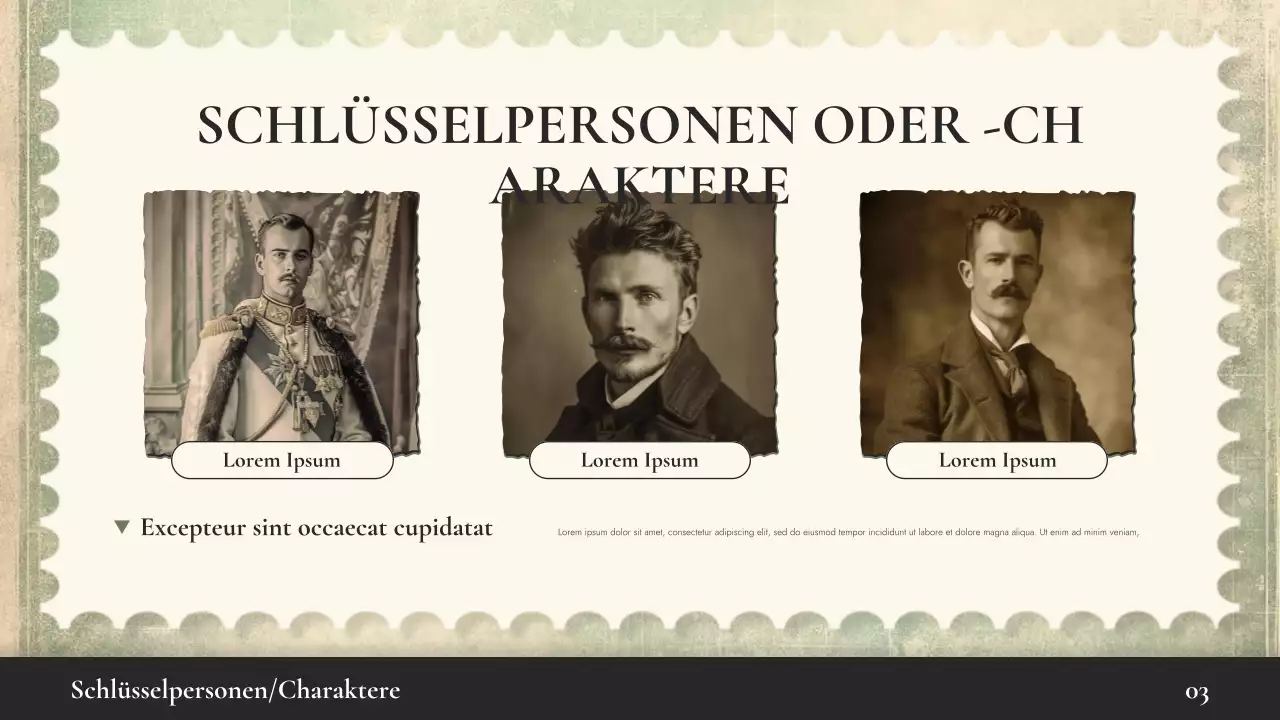 Beige Vintage Geschichtsvortrag Präsentation