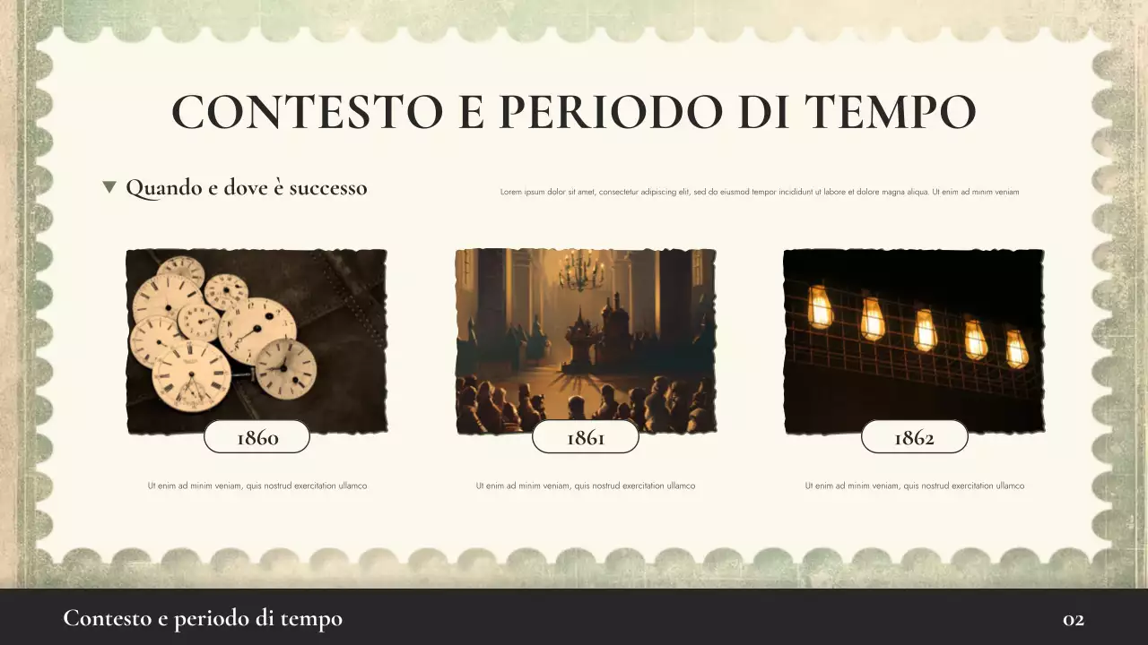 Presentazione della lezione sulla storia del Beige Vintage