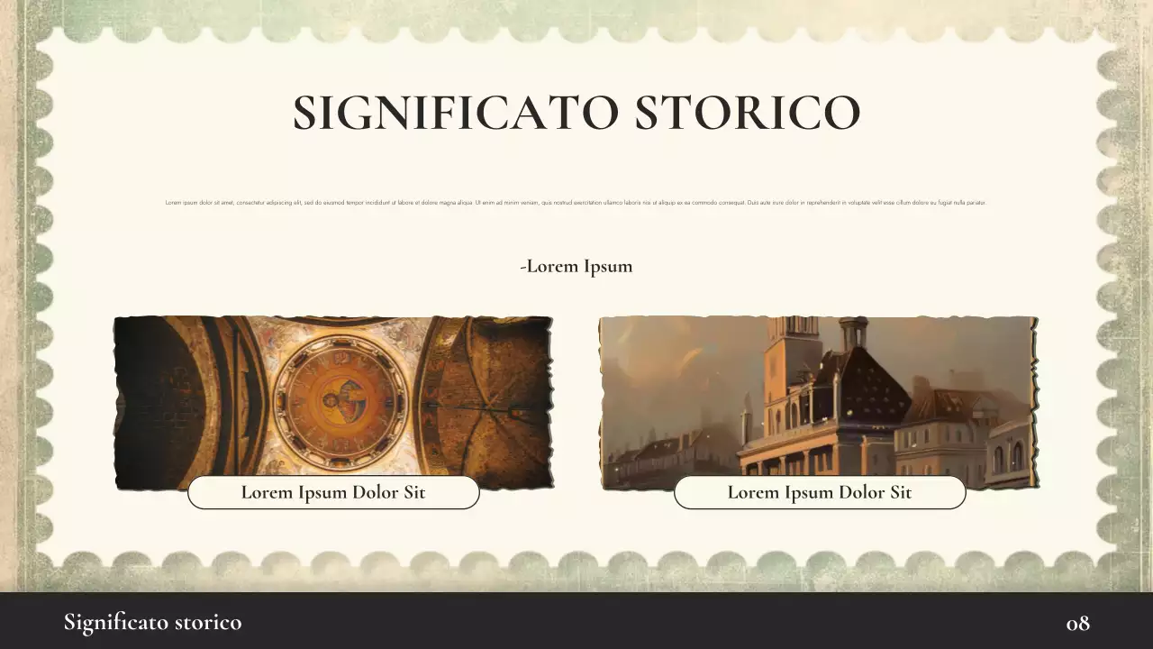 Presentazione della lezione sulla storia del Beige Vintage