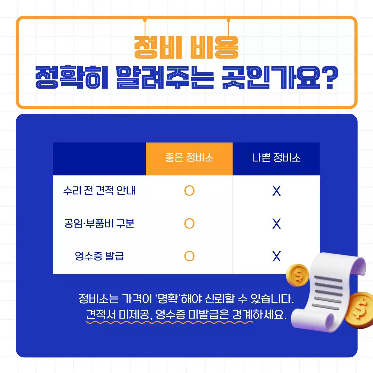 주황 기하학 자동차 정보 전달