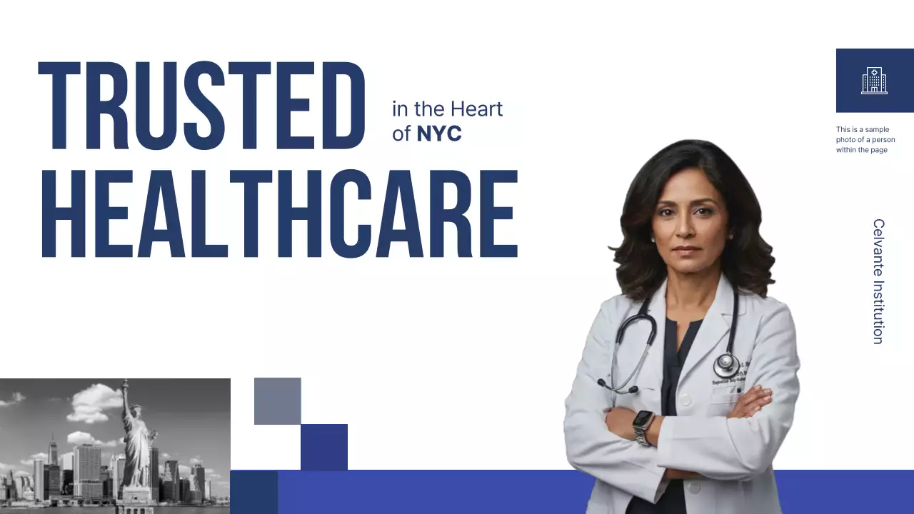 Blue Modern Healthcare Promotion Presentation