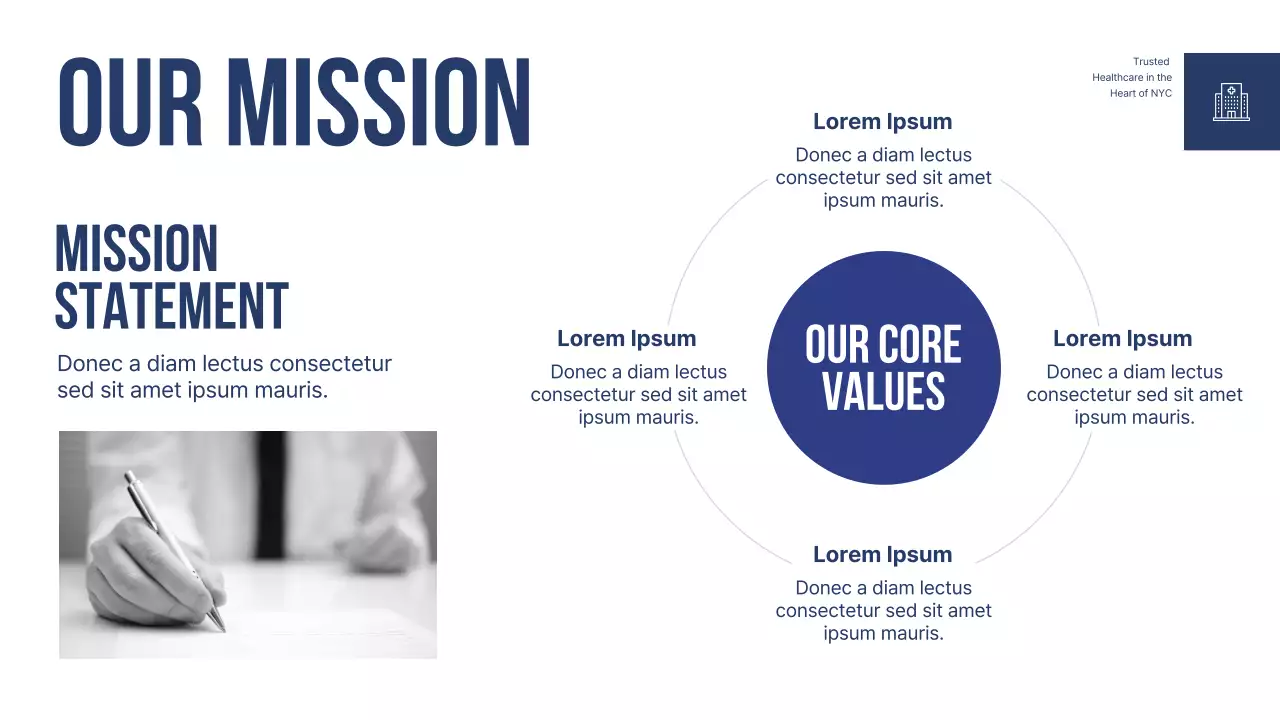 Blue Modern Healthcare Promotion Presentation