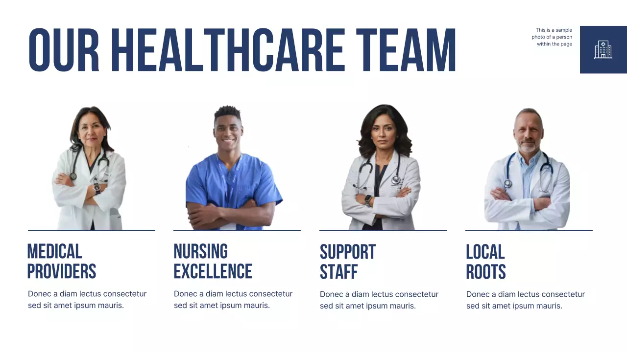 Blue Modern Healthcare Promotion Presentation