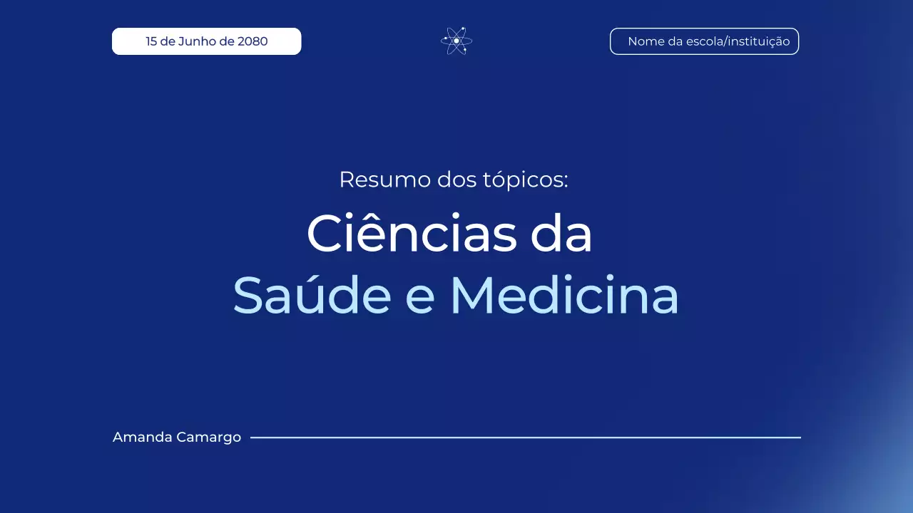 Apresentação resumida da Blue Modern Health