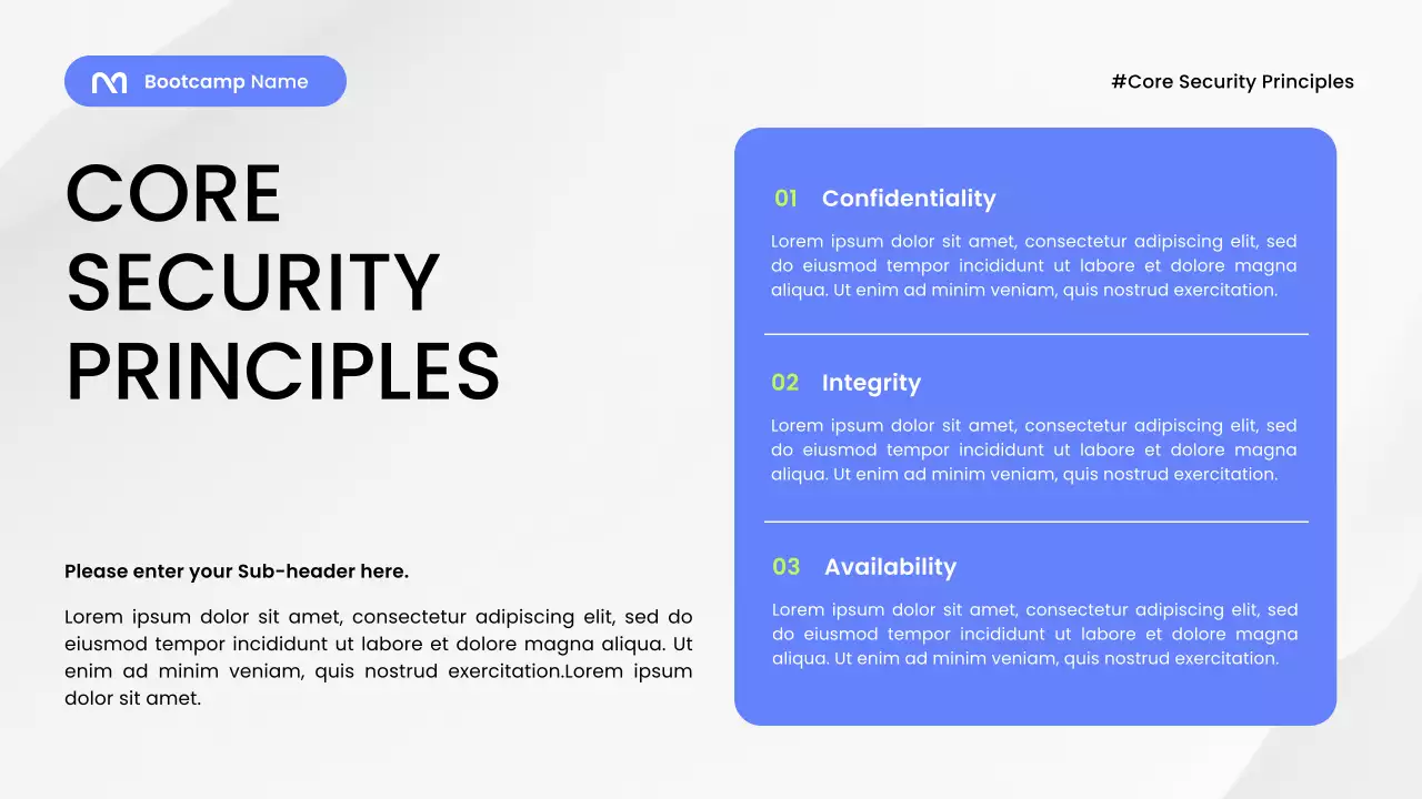 Blue Modern Security Guide Presentation