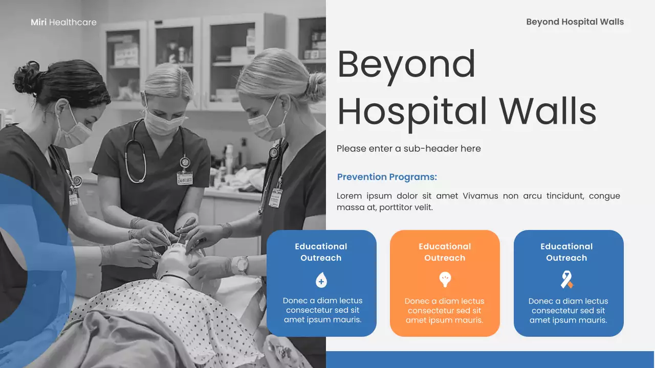 Blue Modern Healthcare Presentation