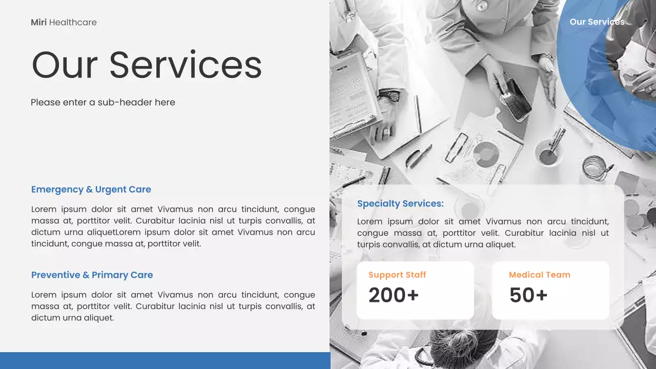 Blue Modern Healthcare Presentation