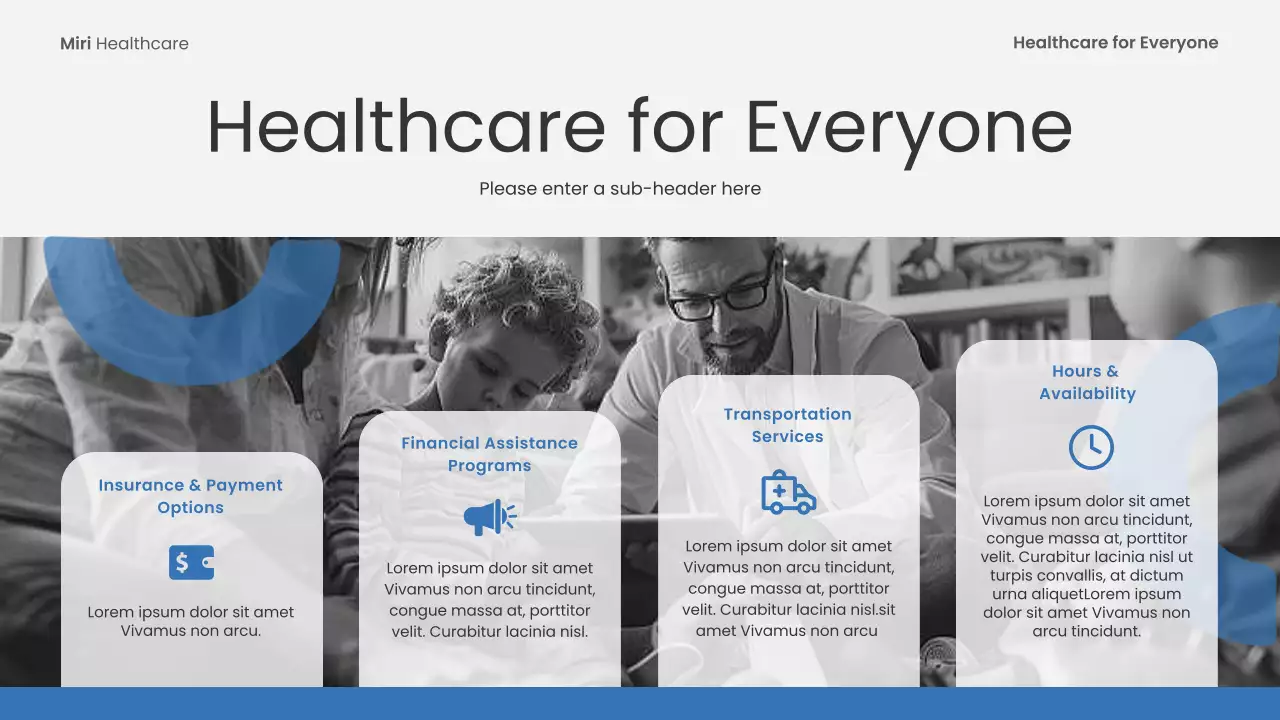 Blue Modern Healthcare Presentation