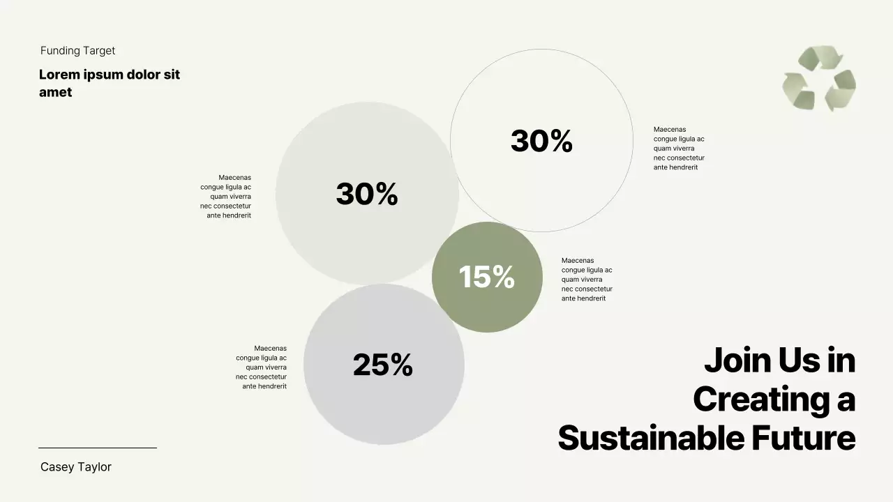 Beige Modern Sustainability Announcement Presentation