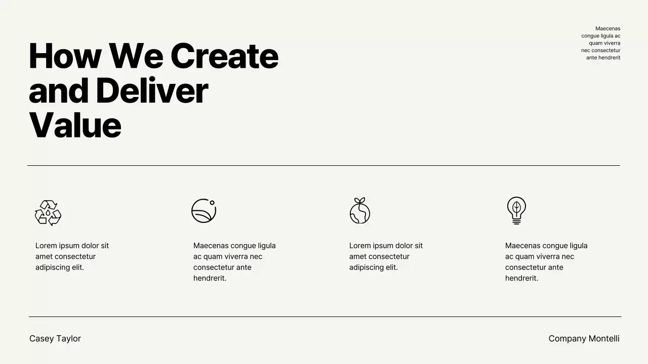 Beige Modern Sustainability Announcement Presentation