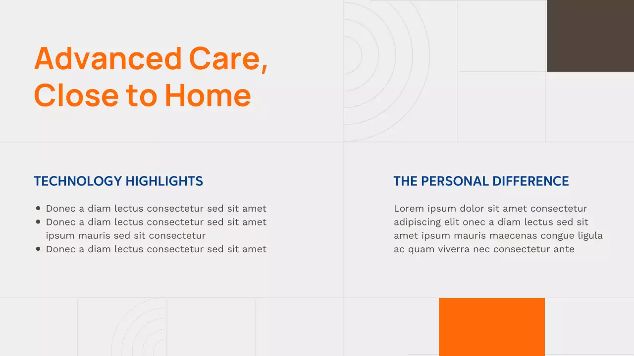 Orange Modern Healthcare Advertisement Presentation