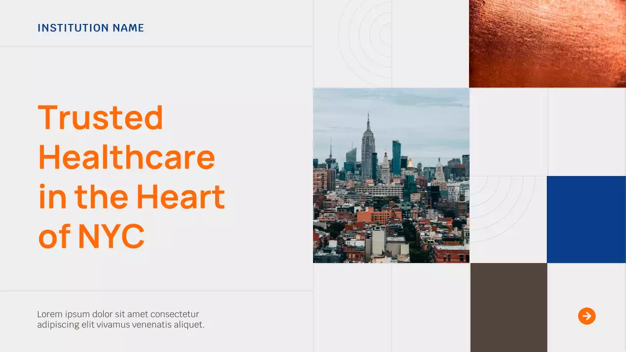 Orange Modern Healthcare Advertisement Presentation