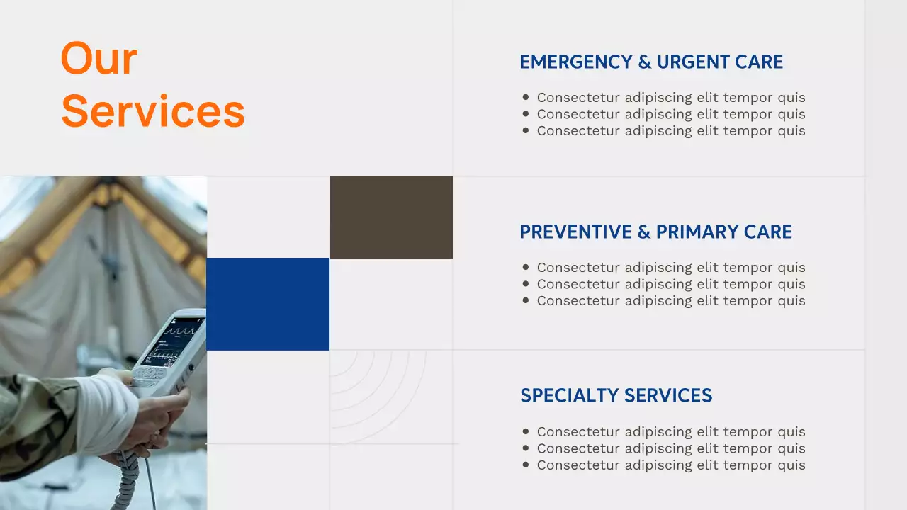 Orange Modern Healthcare Advertisement Presentation