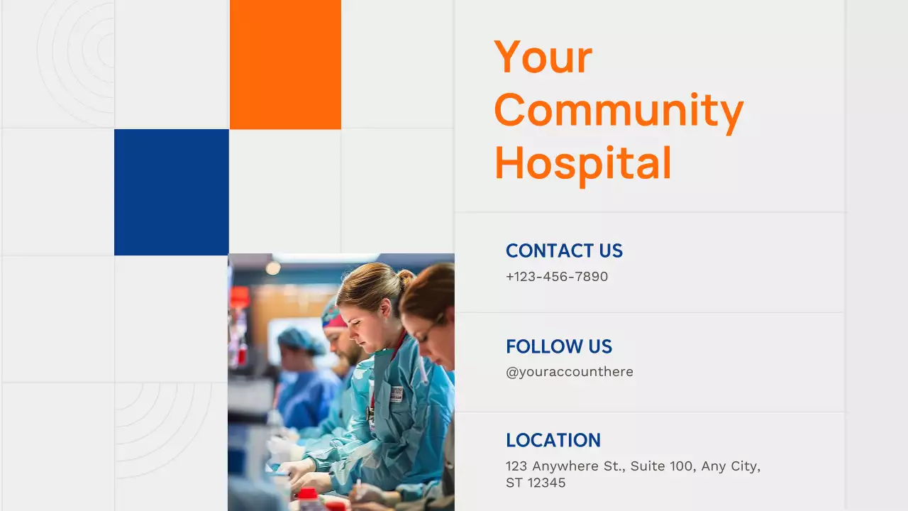 Orange Modern Healthcare Advertisement Presentation