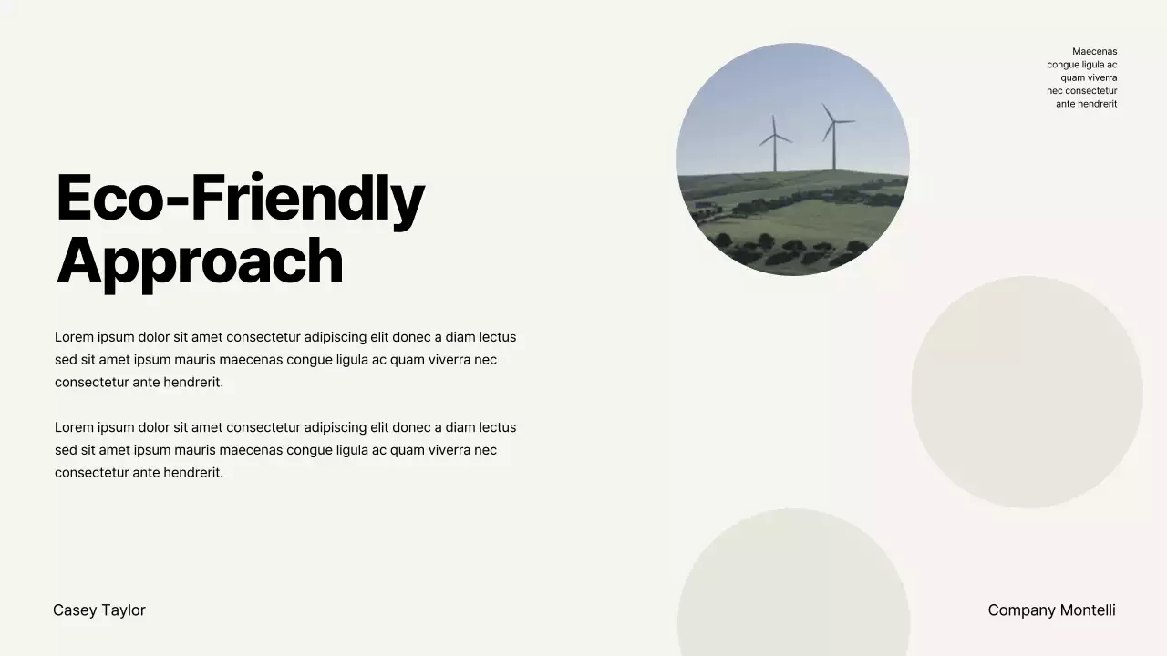 Beige Modern Sustainability Announcement Presentation