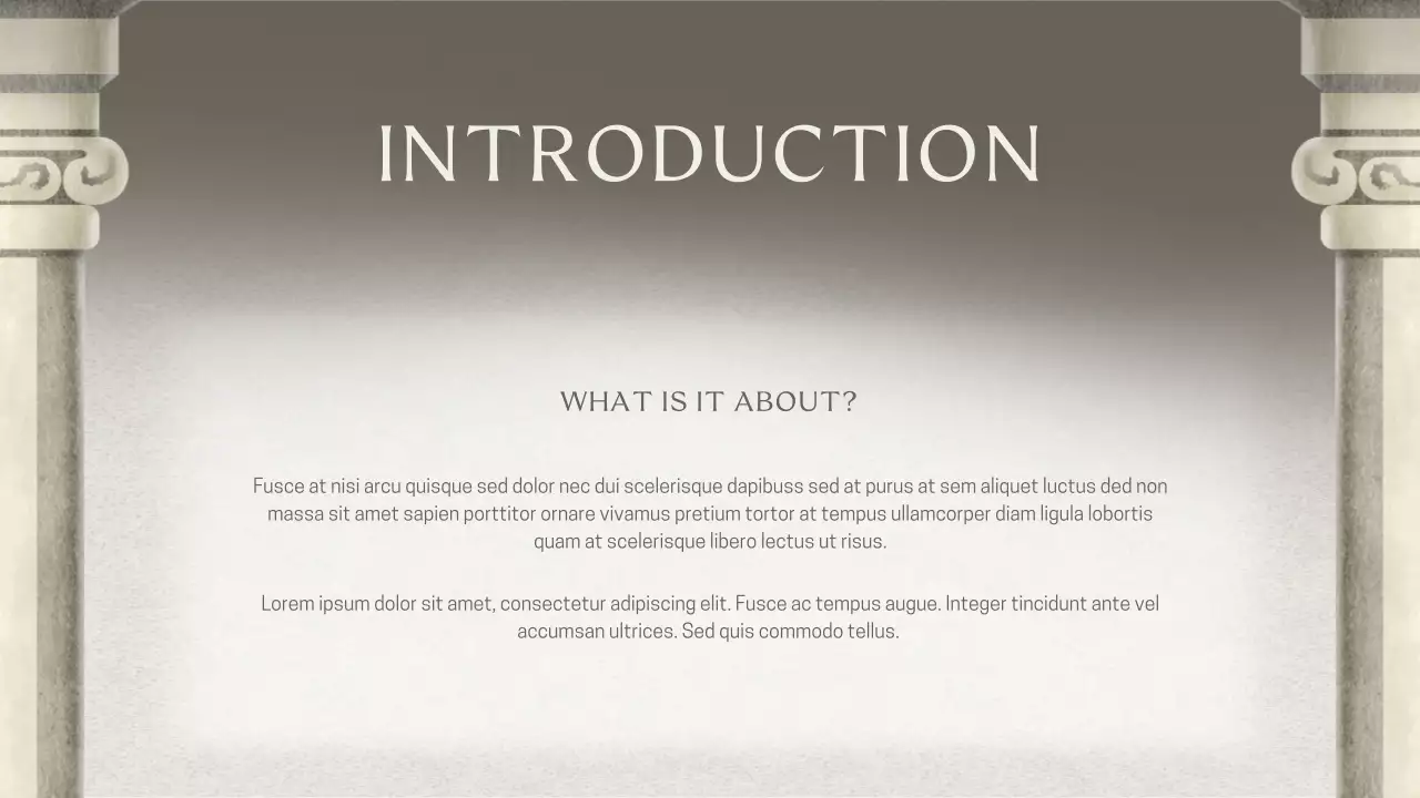 Grey Classic Historical Fiction Lecture Presentation