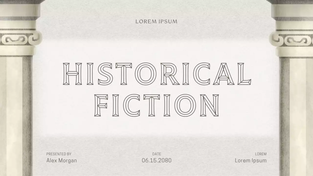Grey Classic Historical Fiction Lecture Presentation