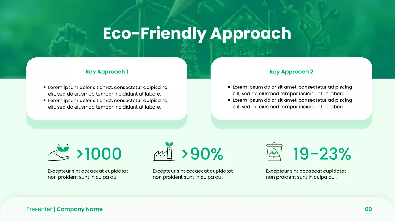 Green Modern Startup Pitch Deck Presentation