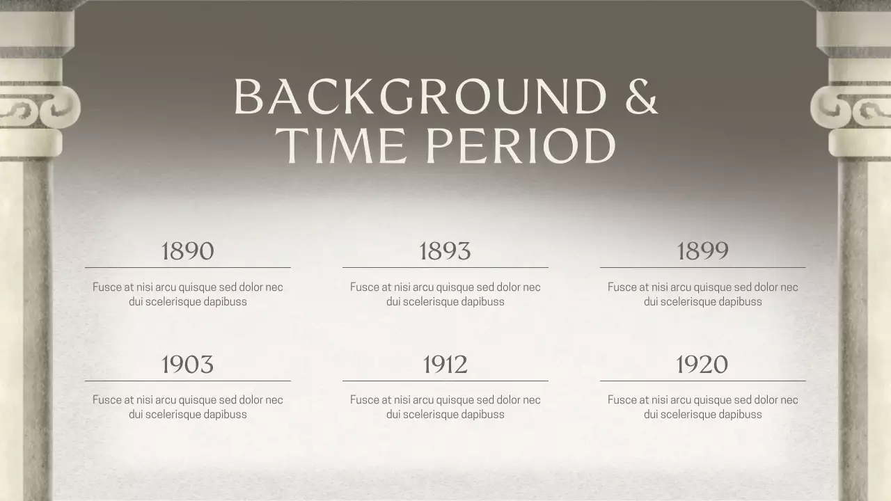 Grey Classic Historical Fiction Lecture Presentation