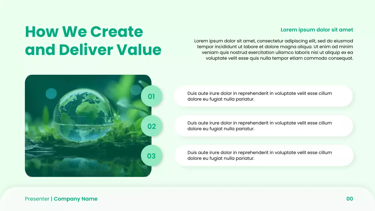 Green Modern Startup Pitch Deck Presentation