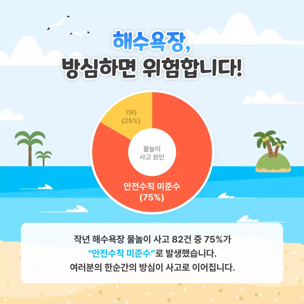 바다 여름 안전 캠페인