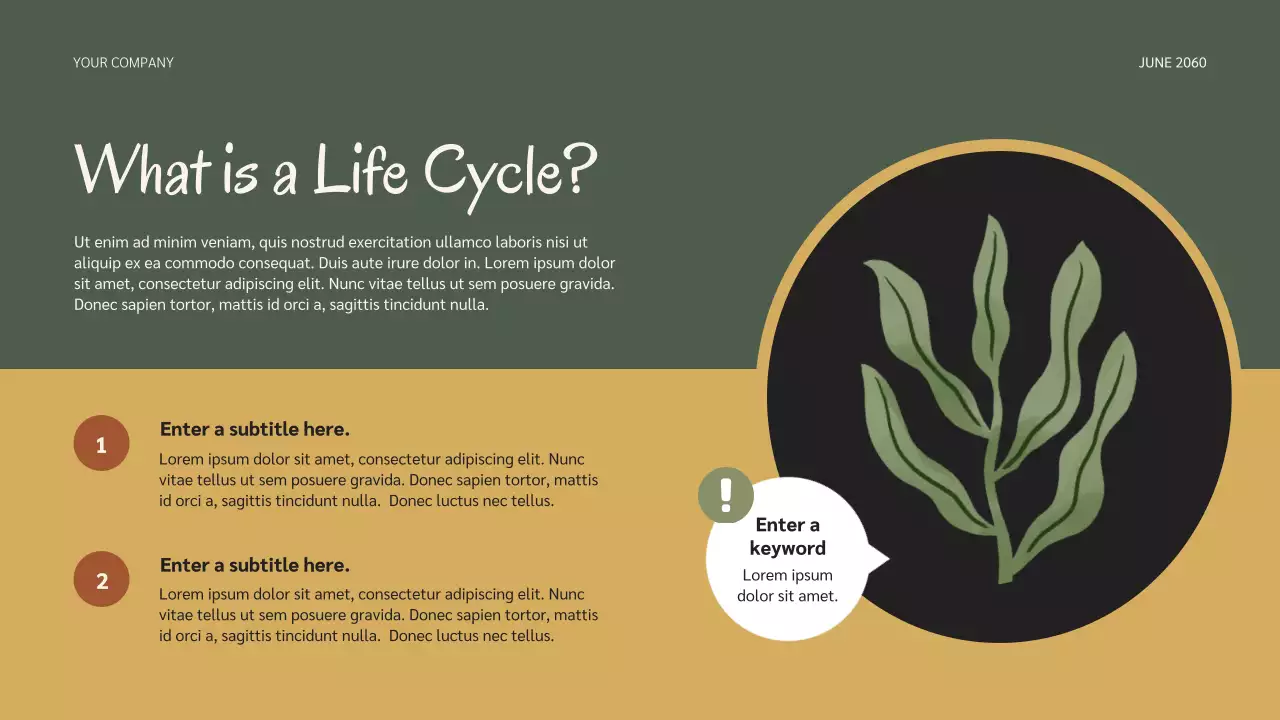 Bài thuyết trình về vòng đời của Sage Botanical Nature