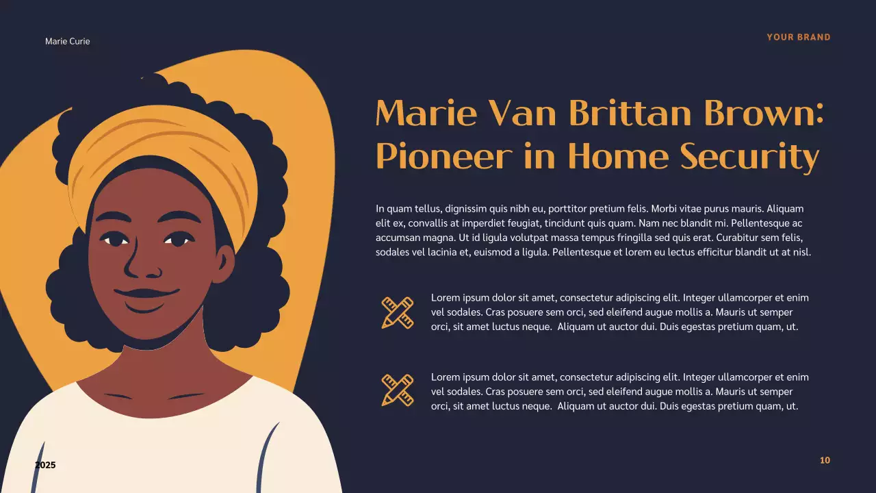 Orange Modern Inventors Lecture Presentation