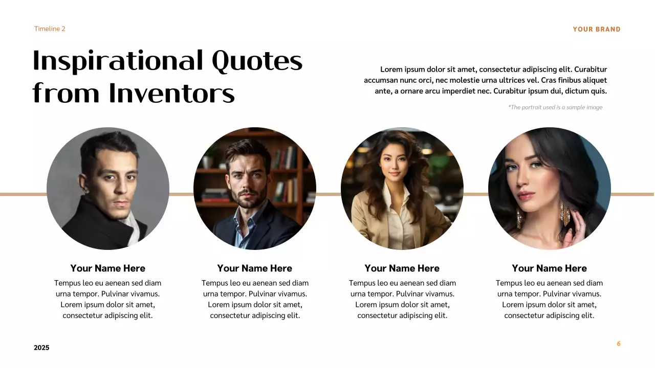 Orange Modern Inventors Lecture Presentation