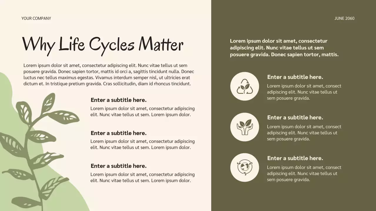 Bài thuyết trình về vòng đời của Sage Botanical Nature