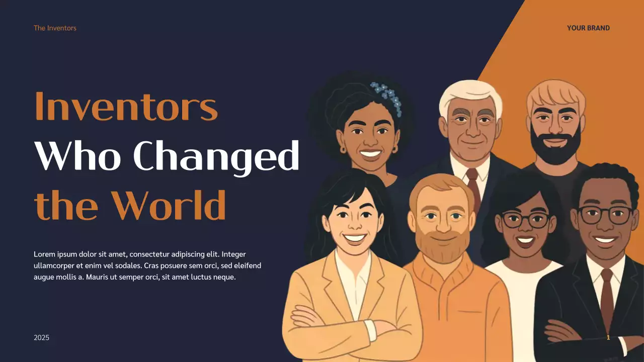 Orange Modern Inventors Lecture Presentation