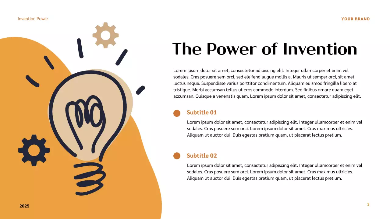 Orange Modern Inventors Lecture Presentation