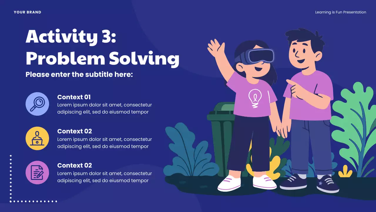 Blue Playful Learning Introduction Presentation