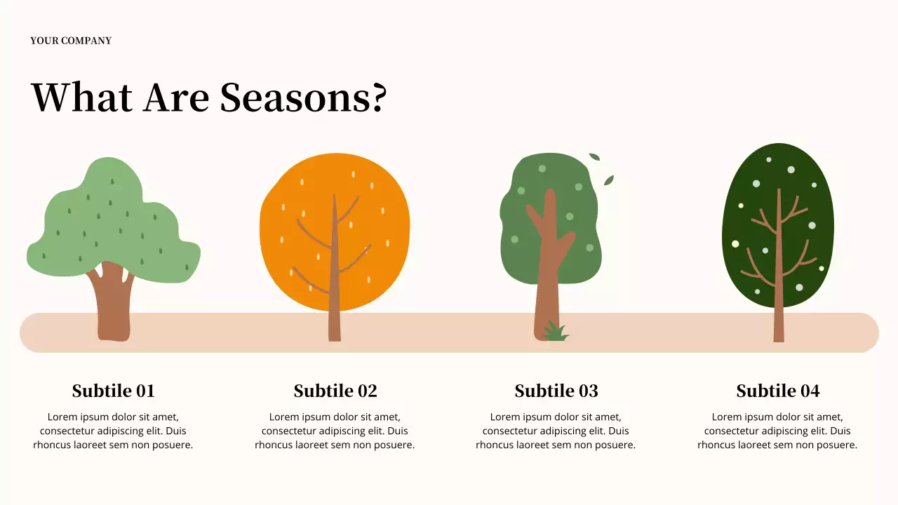 Green Nature Seasons Lecture Presentation