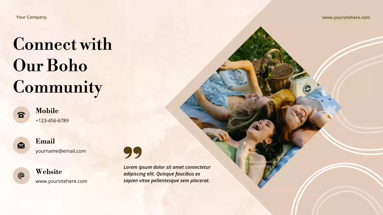 Beige Abstract Style Philosophy Announcement Presentation