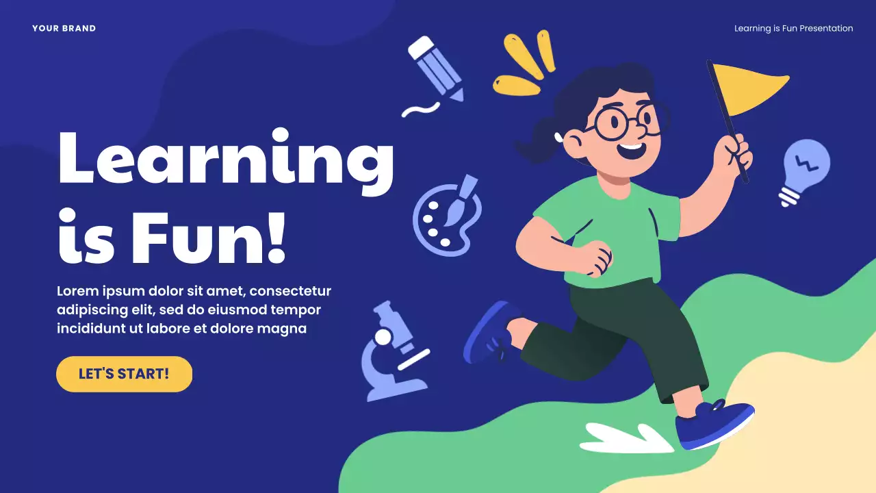 Blue Playful Learning Introduction Presentation