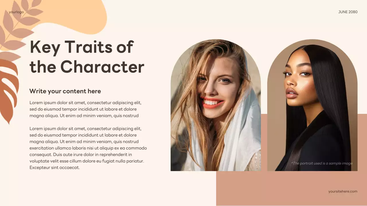 Beige Floral Book Talk Presentation