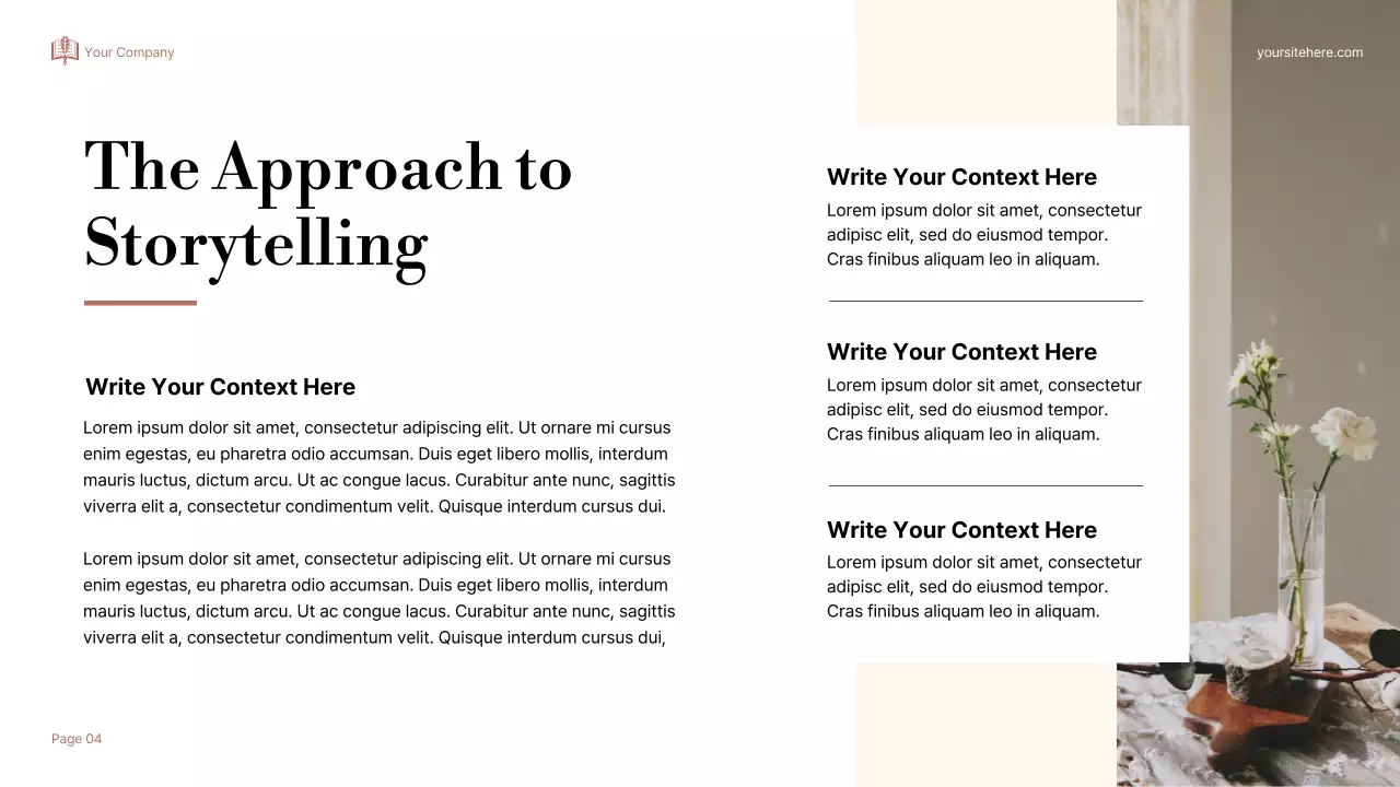 Beige Elegant Storytelling Course Presentation