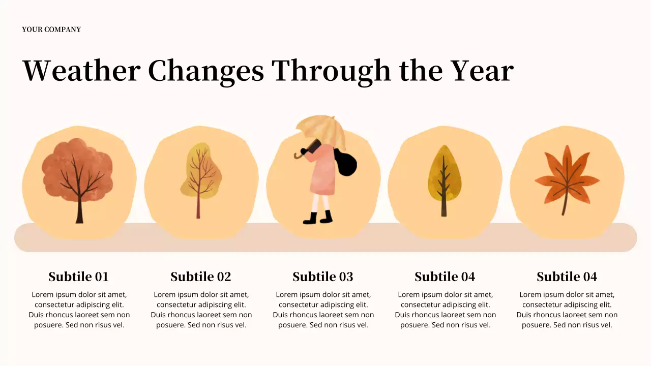 Green Nature Seasons Lecture Presentation