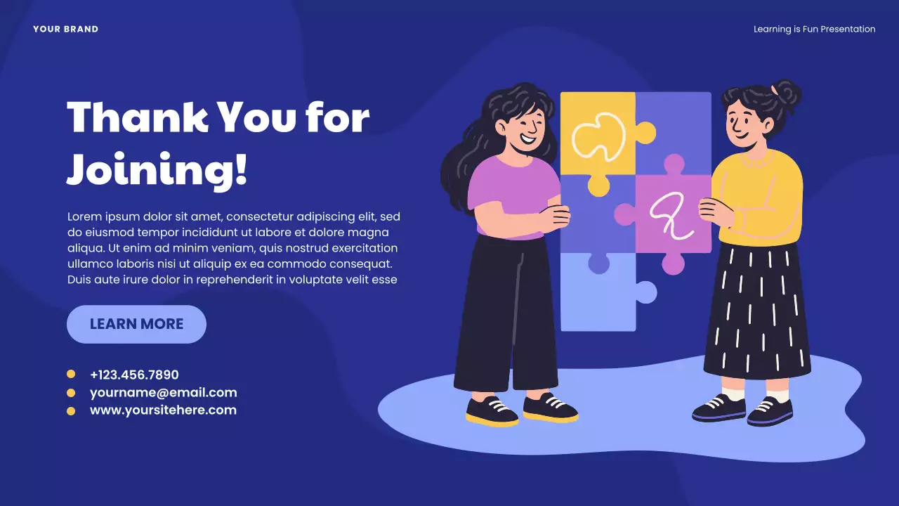 Blue Playful Learning Introduction Presentation