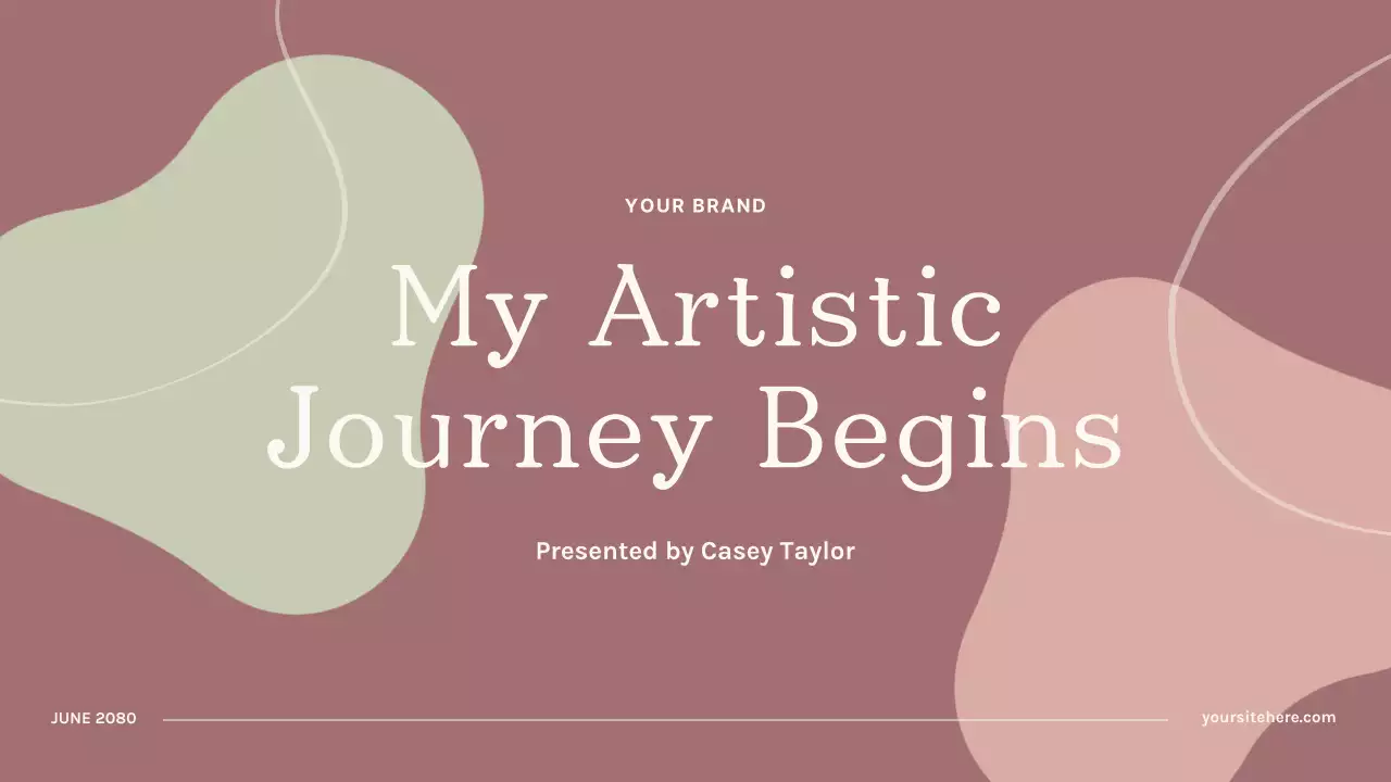 Wine Abstract Personal Art Journey Presentation