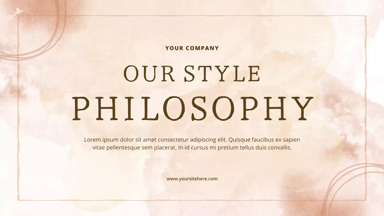 Beige Abstract Style Philosophy Announcement Presentation