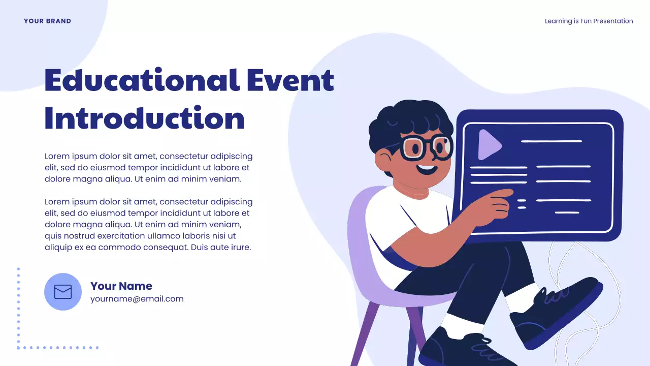 Blue Playful Learning Introduction Presentation