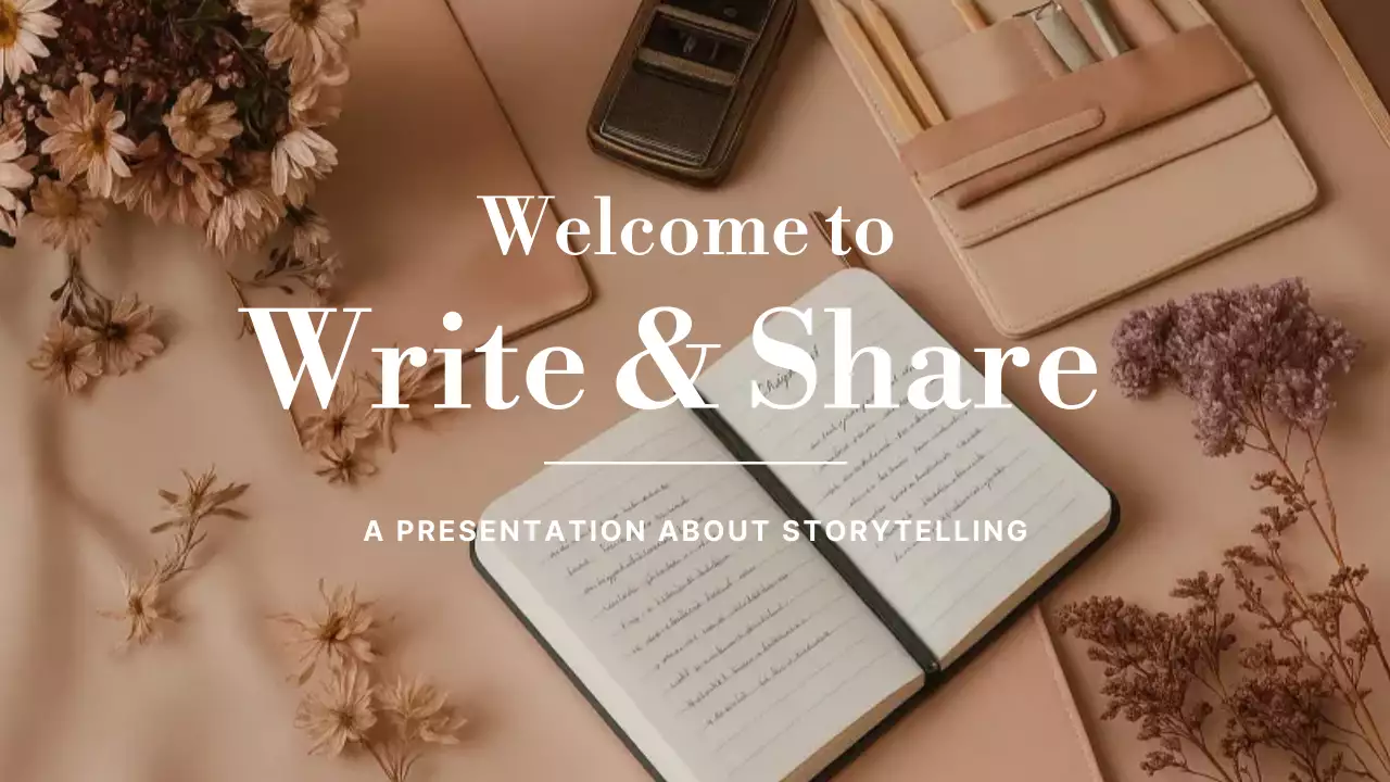 Beige Elegant Storytelling Course Presentation