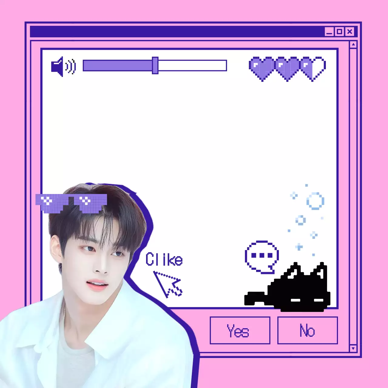 紫のハイティーンアイドルメモ用紙 推し活