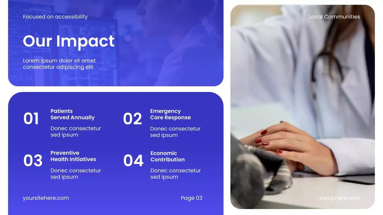 Blue Modern Healthcare Services Promotion Presentation