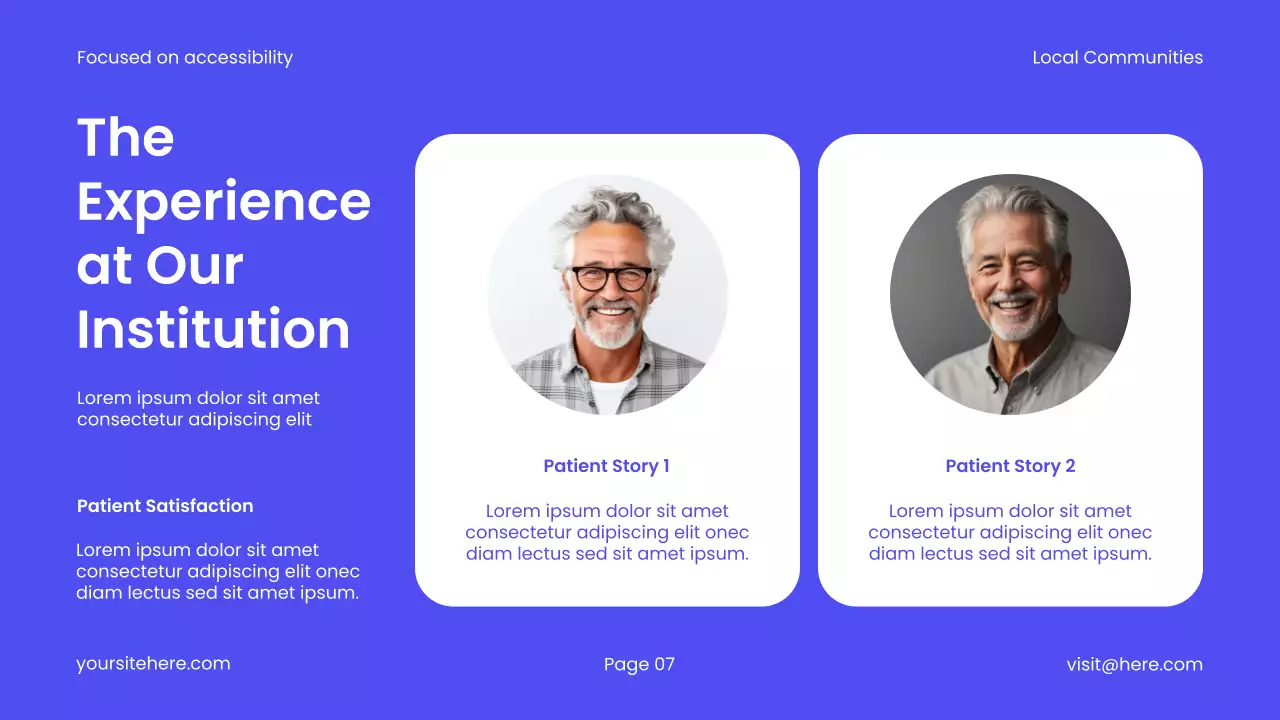 Blue Modern Healthcare Services Promotion Presentation