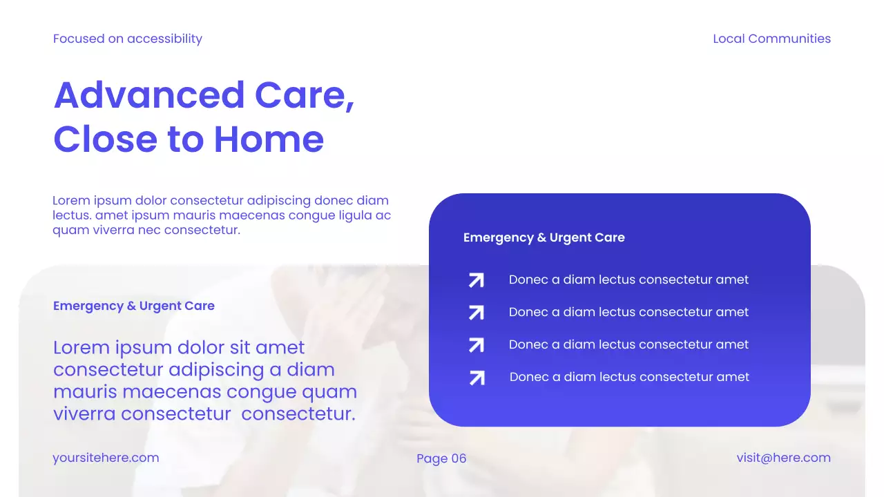 Blue Modern Healthcare Services Promotion Presentation