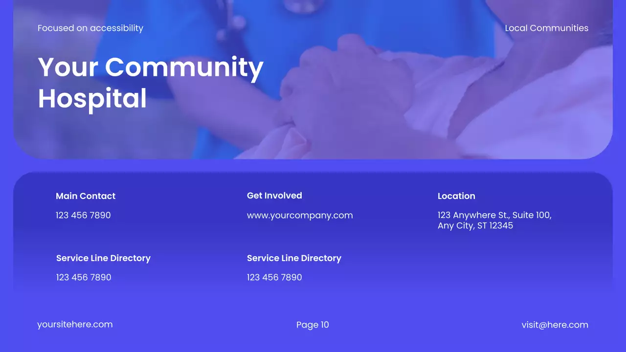 Blue Modern Healthcare Services Promotion Presentation